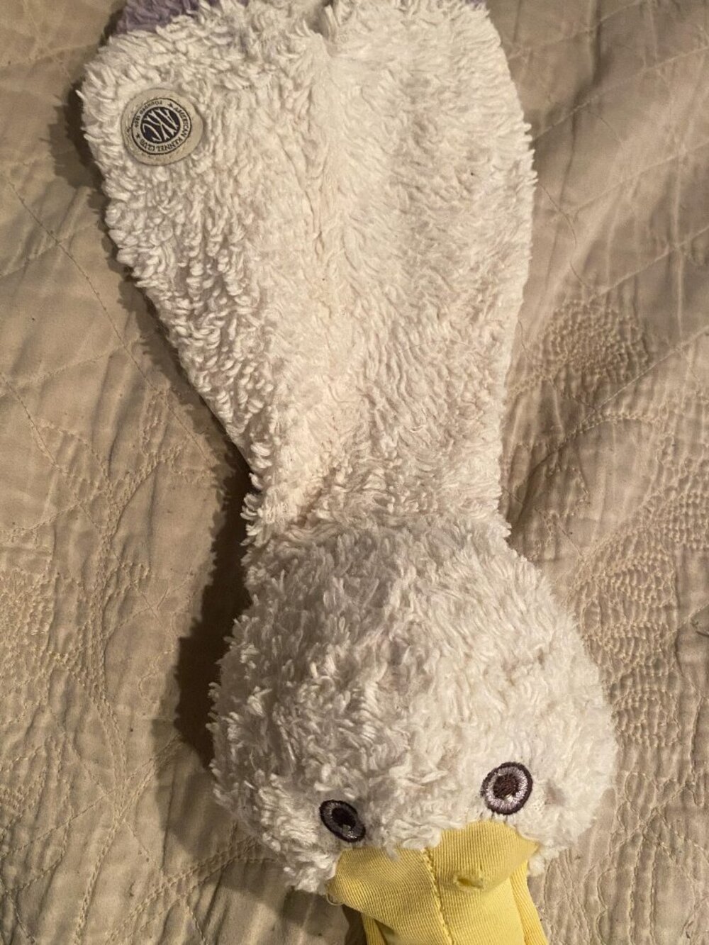 White American Kennel Club-AKC Dog Toy Duck-used condition! Small tear on nose.
